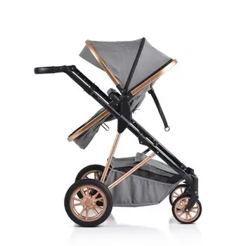Cangaroo Midas 2in1 Grey საბავშვო ტრანსფორმერი ეტლის კომპლქტი, 15 image