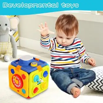 Baby Yard Musical Learning Busy Cube - განსავითარებელი სათამაშო კუბი, 8 image