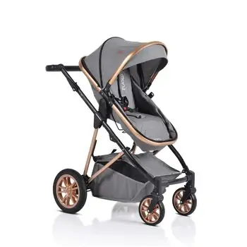 Cangaroo Midas 2in1 Grey საბავშვო ტრანსფორმერი ეტლის კომპლქტი, 8 image