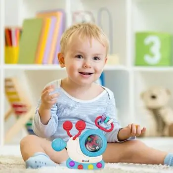 Baby Yard Snail Sensory Toy - განსავითარებელი სათამაშო ლოკოკინა, 8 image