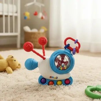 Baby Yard Snail Sensory Toy - განსავითარებელი სათამაშო ლოკოკინა, 2 image