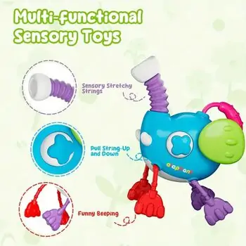 Baby Yard Elephant Sensory Toy - განსავითარებელი სათამაშო სპილო, 5 image