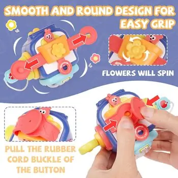 Baby Yard Penguin Image Activity Busy Cube - განსავითარებელი სათამაშო კუბი, 5 image