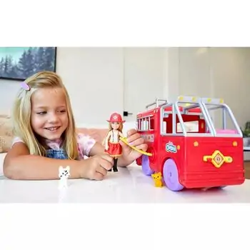 ​Barbie Chelsea Fire Truck Playset ბარბის სახანძრო მანქანა თოჯინით, 5 image