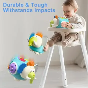 Baby Yard Mammoth Baby Sensory Toy - განსავითარებელი სათამაშო მამუნტი, 5 image