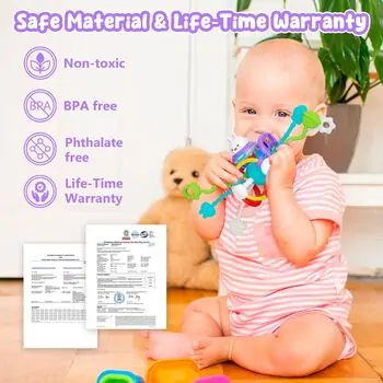 Baby Yard Rabbit Sensory Toy - განსავითარებელი სათამაშო კურდღელი, 5 image