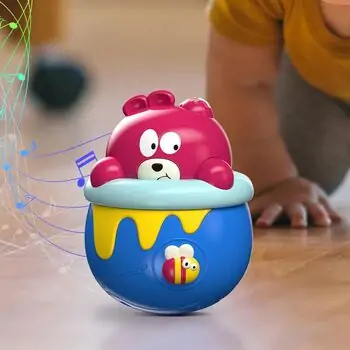 Baby Yard Wobbler Bear Sensory Toy - განსავითარებელი სათამაშო დათვი, 6 image