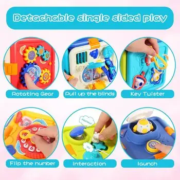 Baby Yard Musical Learning Busy Cube - განსავითარებელი სათამაშო კუბი, 5 image