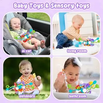 Baby Yard Rabbit Sensory Toy - განსავითარებელი სათამაშო კურდღელი, 4 image