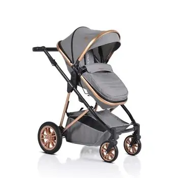 Cangaroo Midas 2in1 Grey საბავშვო ტრანსფორმერი ეტლის კომპლქტი