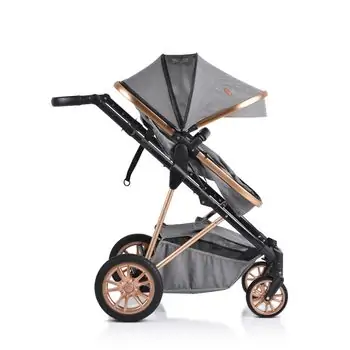 Cangaroo Midas 2in1 Grey საბავშვო ტრანსფორმერი ეტლის კომპლქტი, 13 image