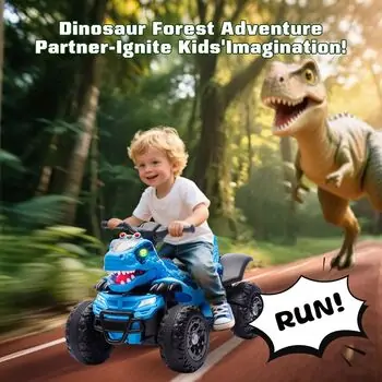 Dinosaur Off-Road Quad Blue - ელექტრო კვადროციკლი, 3 image