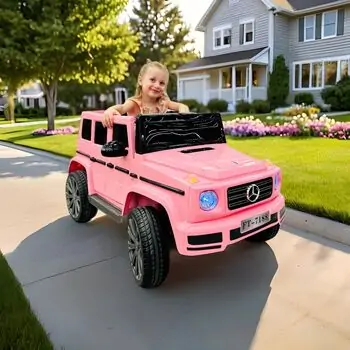 Mercedes Benz G-Class Pink - ელექტრო მანქანა კაუჩუკის საბურავებით