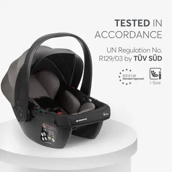 KikkaBoo Modena 4in1 With Carrycot Dark Grey საბავშვო ეტლის კომპლექტი, 12 image