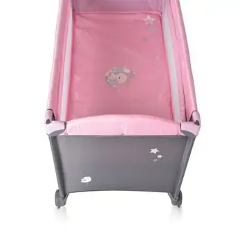 Cangaroo Sleepy Pink ორ დონიანი საწოლ-მანეჟი, 5 image
