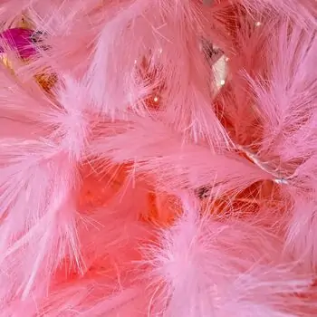 Pink Feather Christmas Tree 210 CM - ნაძვის ხე ბუმბულის წიწვებით, 3 image