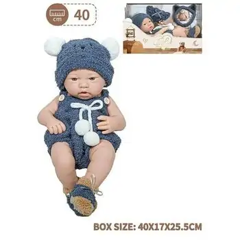 Baby So Lovely Doll  With Pompon Hat Blue - საბავშვო სათამაშო თოჯინა  ქუდით, 2 image