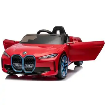 BMW Sport Car Red- ელექტრო მანქანა კაუჩუკის საბურავებით, 3 image