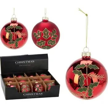 Christmas Flower Ball Hanging Decoration - ნაძვის ხის სათამაშო, 2 image