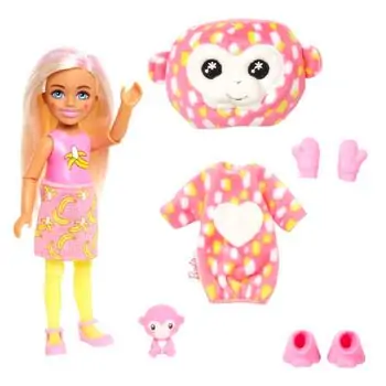 Barbie Cutie Reveal Chelsea Doll Jungle Series თოჯინა ფერის ტრანსფორმაციით, 4 image