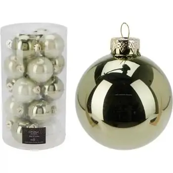 Light Green 6CM Xmas Ball Hanging Decoration - ნაძვის ხის სათამაშო