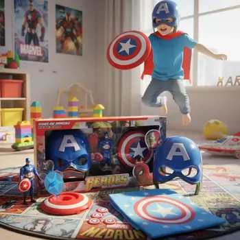 Captain America Equipment Set - კაპიტანი ამერიკის აღჭურვილობის ნაკრები