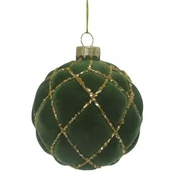 Christmas bauble Hanging Decoration Green - ნაძვის ხის სათამაშო, 2 image