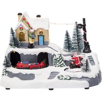 Christmas Village With Led - საახალწლო აქსესუარი განათებით