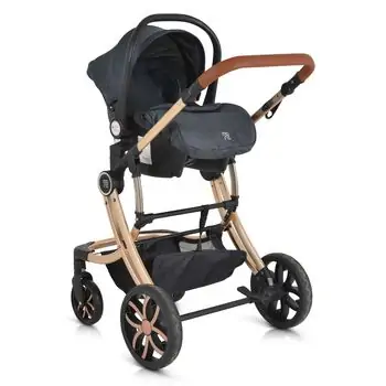 Cangaroo Alma 3 In 1 Black with I-Size CarSeat საბავშვო ტრანსფორმერი ეტლი, 21 image