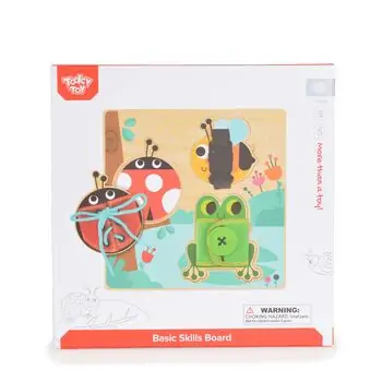 Tooky Toy Basic Skills Board TH942 - ხის განსავითარებელი სათამაშო, 4 image
