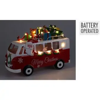 Santa In Christmas Lighted Bus Decoration - საახალწლო დეკორაცია განათებით, 2 image