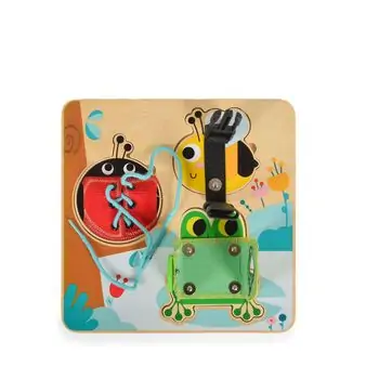 Tooky Toy Basic Skills Board TH942 - ხის განსავითარებელი სათამაშო, 3 image
