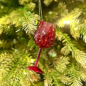 Wine Glass Hanging Decoration - ნაძვის ხის სათამაშო