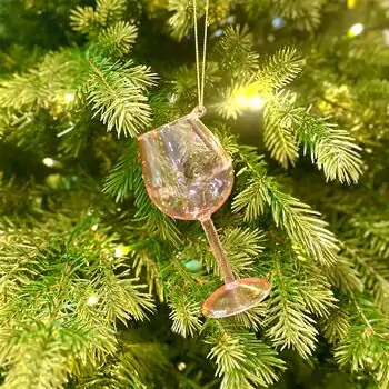 Wine Glass Hanging Decoration - ნაძვის ხის სათამაშო