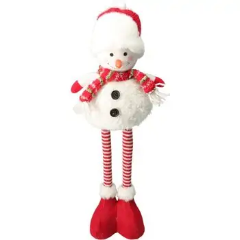 Cute Snowman With Telescopic Legs Christmas Decoration - საახალწლო დეკორატიული თოვლისკაცი