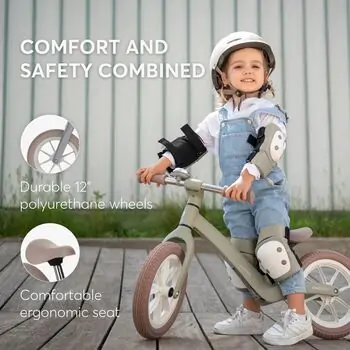 KikkaBoo Balance bike Lanser Army Green საბავშვო ველოსიპედი (ბალანს ბაიკი), 2 image