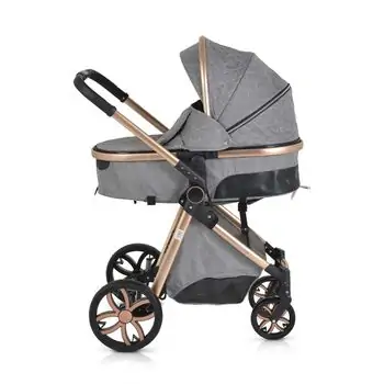 Cangaroo Alma 3 In 1 Dark Grey with I-Size CarSeat საბავშვო ტრანსფორმერი ეტლი, 10 image