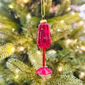 Champagne Glass Hanging Decoration - ნაძვის ხის სათამაშო