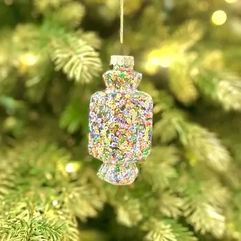 Candy Glass Hanging Decoration - ნაძვის ხის სათამაშო