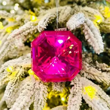 Pink Diamond Hanging Decoration - ნაძვის ხის სათამაშო