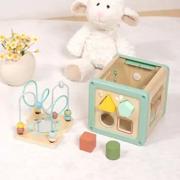 Tooky Toy Activity Play Cube - ხის განსავითარებელი სათამაშო, 3 image