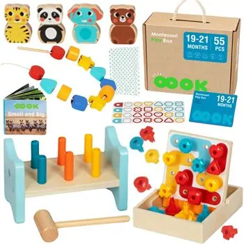 Tooky Toy Montessori Educational Box - განსავითარებელი სათამაშო, 8 image