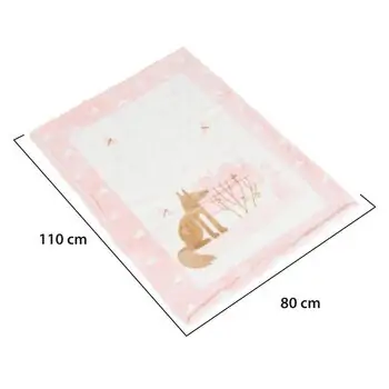 Cangaroo Sherpa blanket 80/110 cm Little Friends pink - ახალშობილის პლედი, 8 image
