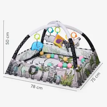KikkaBoo Playmat Jungle With 18 Balls - განსავითარებელი ხალიჩა, 5 image