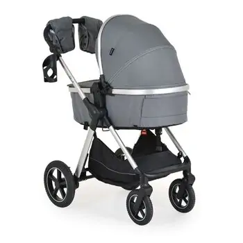 Moni 3 In 1 Set Alina Titanium-Grey - საბავშვო ტრანსფორმერი ეტლის კომპლექტი, 4 image