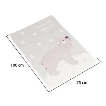 Cangaroo Baby blanket 70x100 cm Dreamy bear grey - ახალშობილის პლედი, 4 image