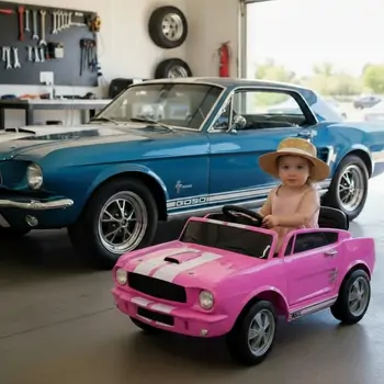 Ford Mustang Shelby Car Pink - ელექტრო მანქანა