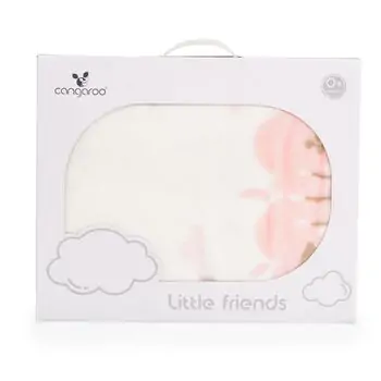Cangaroo Sherpa blanket 80/110 cm Little Friends pink - ახალშობილის პლედი, 7 image
