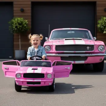 Ford Mustang Shelby Car Pink - ელექტრო მანქანა, 2 image