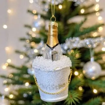 Christmas Champagne Bucket Hanging Decoration - ნაძვის ხის სათამაშო